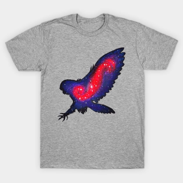 Galaxy Owl T-Shirt by ginochic